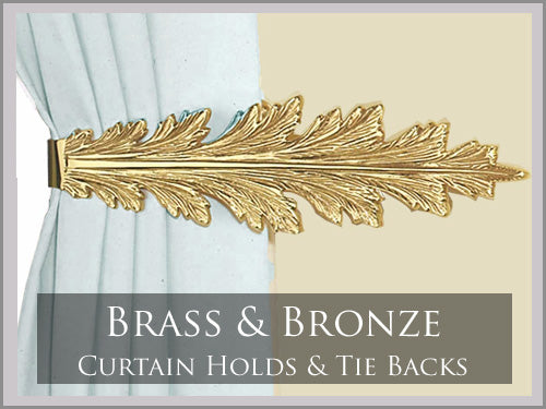 BRASS AND BRONZE CURTAIN TIEBACKS ANTIQUE HARDWARE SUPPLY