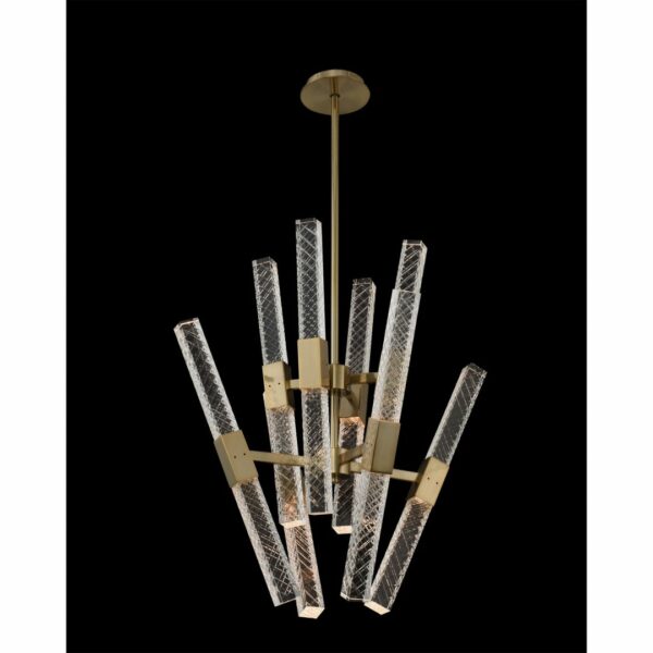 ##Antique Hardware## Apollo 16 Light LED Convergent Chandelier