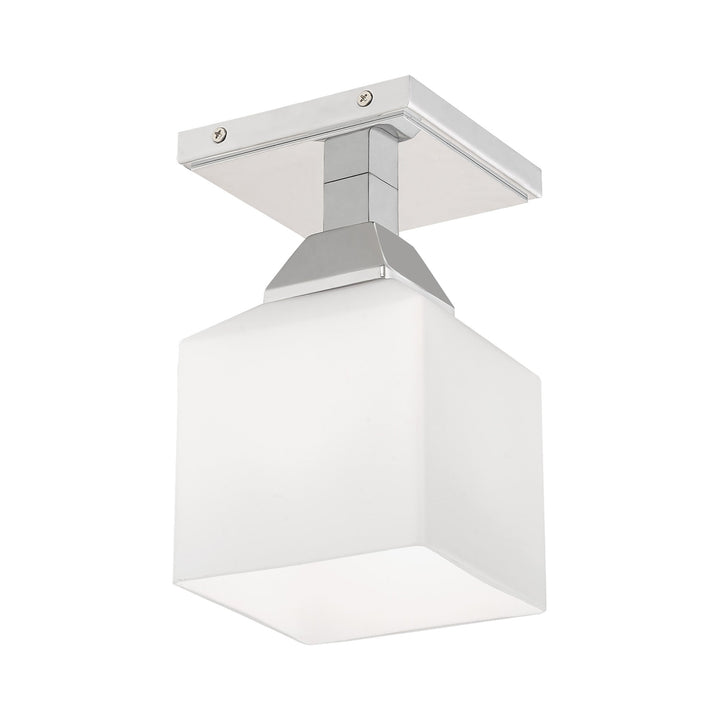 ##Antique Hardware## 1 Light Polished Chrome Ceiling Mount