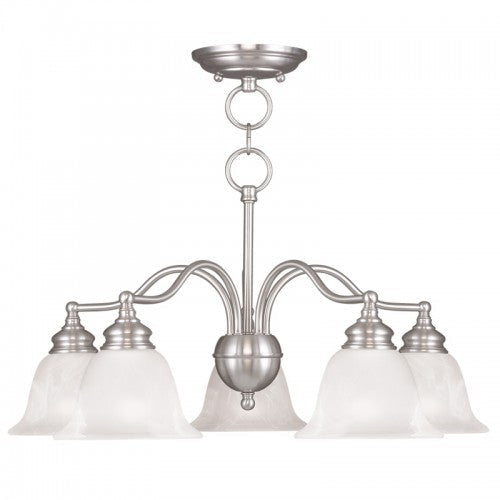 ##Antique Hardware## 5 Light BN Chandelier/Ceiling Mount