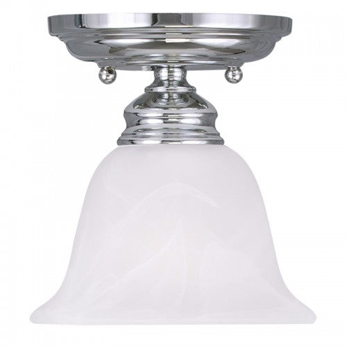 ##Antique Hardware## 1 Light Polished Chrome Ceiling Mount