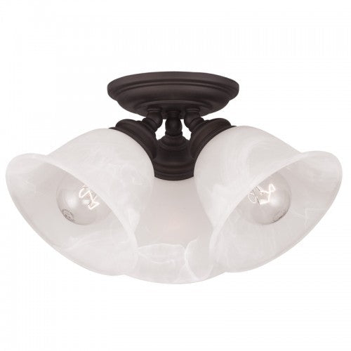 ##Antique Hardware## 3 Light Bronze Ceiling Mount