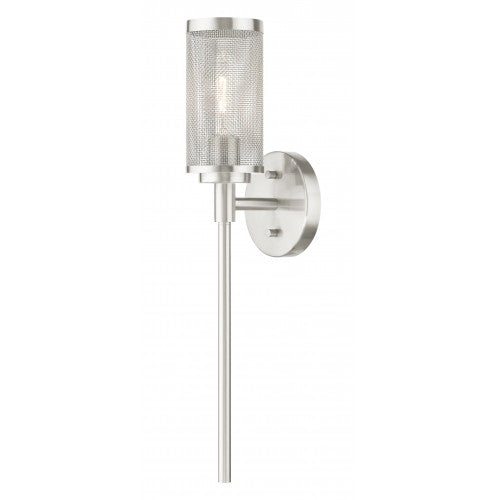 ##Antique Hardware## 1 Light Brushed Nickel Wall Sconce