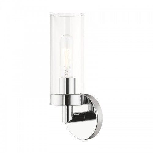 ##Antique Hardware## 1 Light Polished Chrome ADA Single Sconce