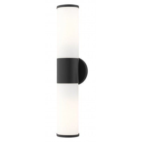 ##Antique Hardware## 2 Light Black ADA Vanity Sconce