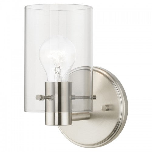 ##Antique Hardware## 1 Light Brushed Nickel Single Sconce