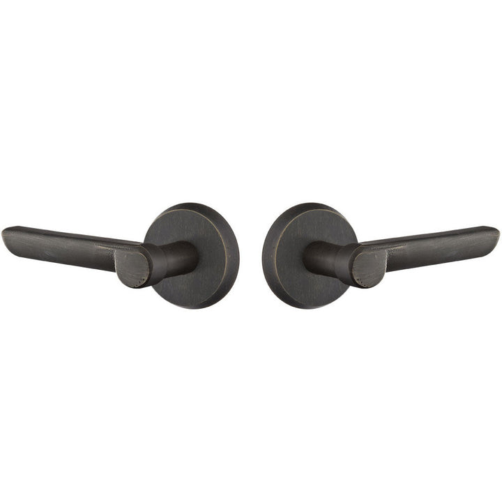 ##Antique Hardware## Sandcast Aurora Lever With Disk Rosette