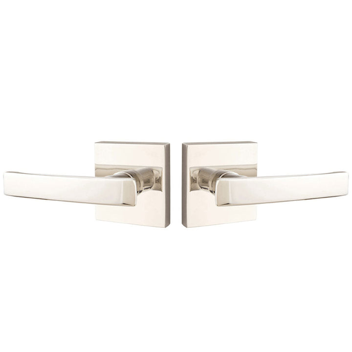 ##Antique Hardware## Emtek Solid Brass Geneva Lever With Square Rosette (Several Finish Options)