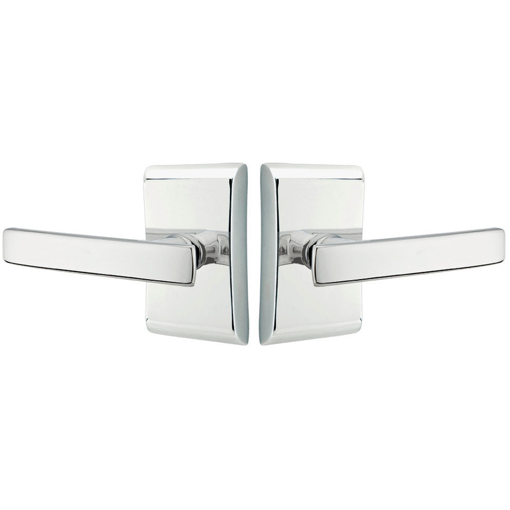 ##Antique Hardware## Emtek Solid Brass Geneva Lever With Neos Rosette (Several Finish Options)