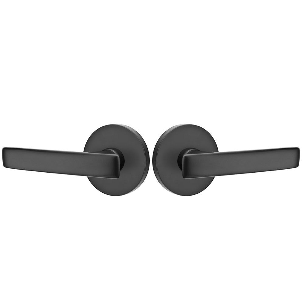 ##Antique Hardware## Emtek Solid Brass Geneva Lever With Disk Rosette (Several Finish Options)
