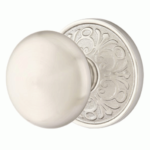 ##Antique Hardware## Solid Brass Providence Door Knob Set With Lancaster Rosette (Several Finish Options)