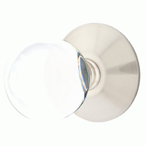 ##Antique Hardware## Crystal Bristol Door Knob Set With Modern Rosette (Several Finish Options)