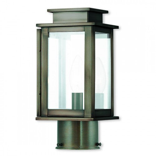 ##Antique Hardware## 1 Light Vintage Pewter Outdoor Post Top Lantern