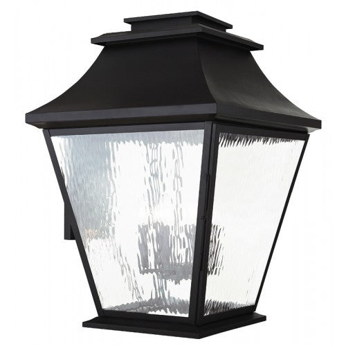 ##Antique Hardware## 6 Light Bronze Outdoor Wall Lantern