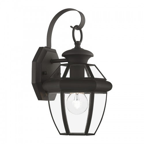 ##Antique Hardware## 1 Light Bronze Outdoor Wall Lantern
