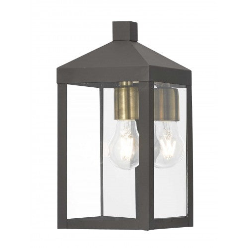 Antique Hardware 1 Light Bronze Outdoor Wall Lantern Lantern