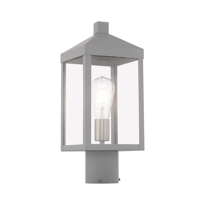 Antique Hardware 1 Light Nordic Gray Outdoor Post Top Lantern Post