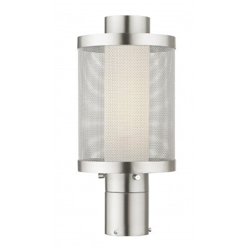 Antique Hardware 1 Light Brushed Nickel Post Top Light Post