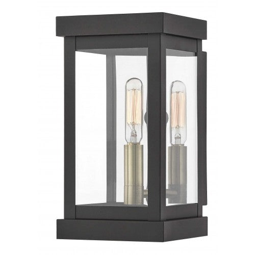 ##Antique Hardware## 1 Light Bronze Outdoor Wall Lantern