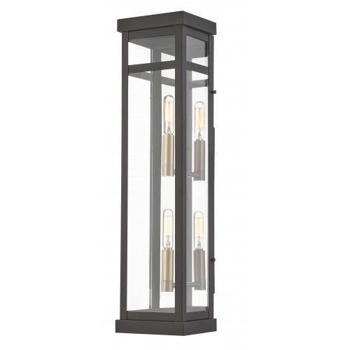 Antique Hardware 2 Light Bronze Outdoor Wall Lantern Lantern