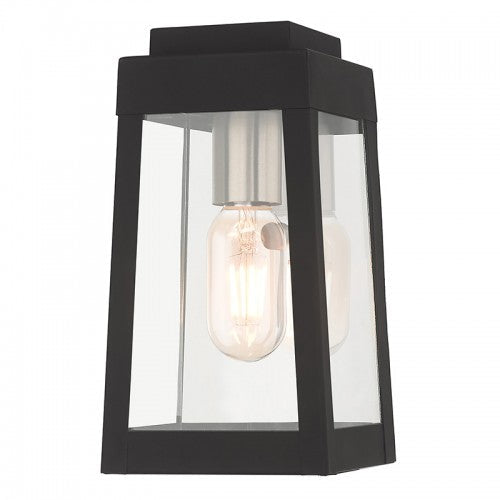 ##Antique Hardware## 1 Light Black Outdoor Wall Lantern