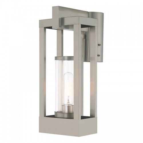 Antique Hardware 1 Light Brushed Nickel Outdoor Post Top Lantern Post