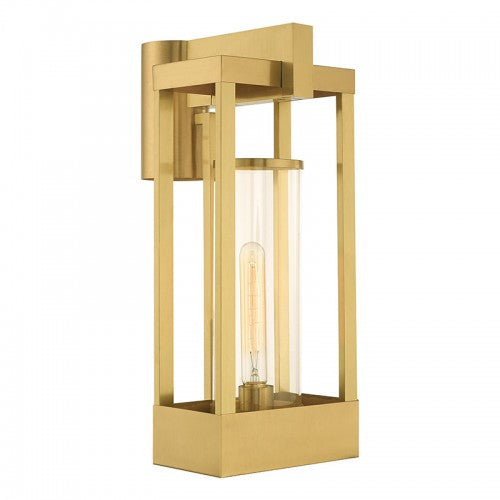 Antique Hardware 1 Light Satin Brass Outdoor Post Top Lantern Post