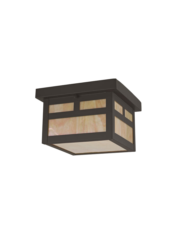 ##Antique Hardware## 1 Light Bronze Outdoor Ceiling Mount