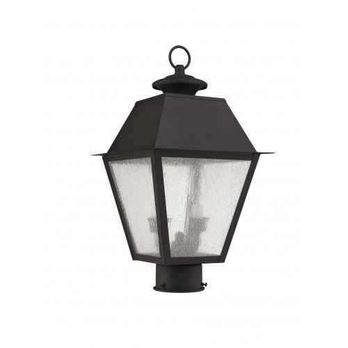 Antique Hardware 2 Light Bronze Outdoor Post Top Lantern Post