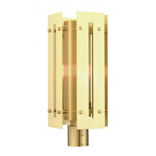 Antique Hardware 1 Light Satin Brass Outdoor Post Top Lantern Post
