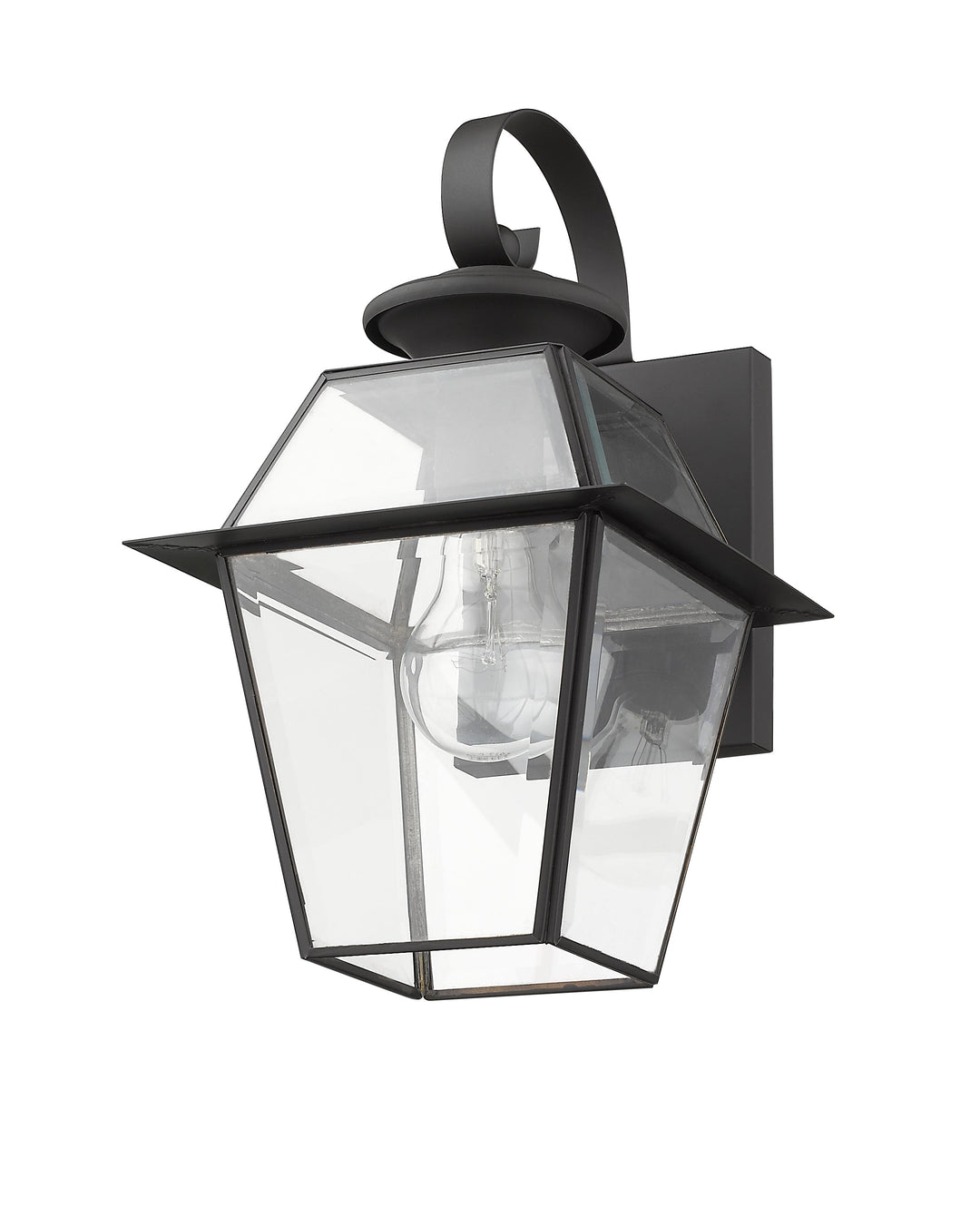 ##Antique Hardware## 1 Light Bronze Outdoor Wall Lantern