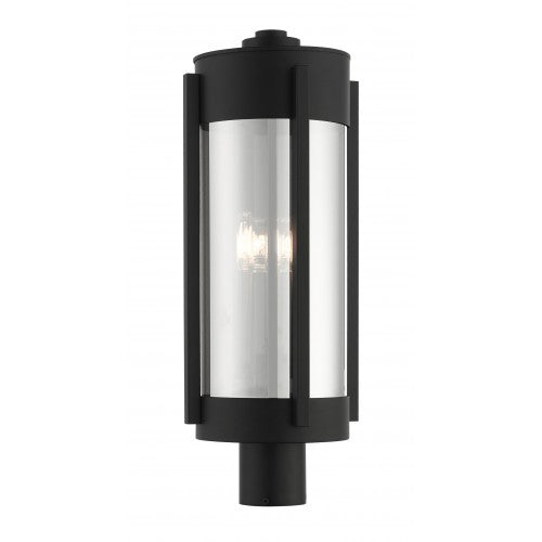 ##Antique Hardware## 3 Light Black Outdoor Post Top Lantern