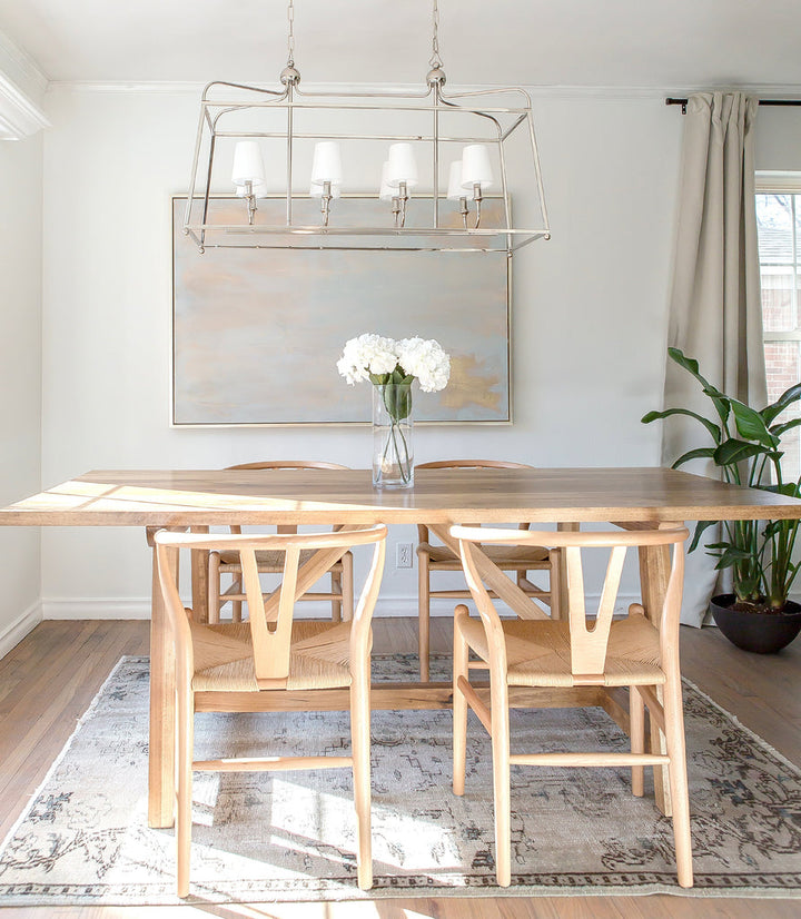 ##Antique Hardware## Libby Langdon Sylvan 8 Light Polished Nickel Chandelier