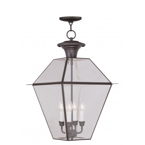 ##Antique Hardware## 4 Light Bronze Outdoor Lantern
