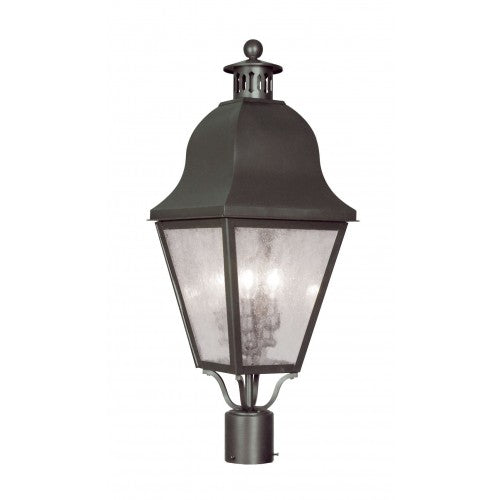 Antique Hardware 3 Light Bronze Outdoor Post Top Lantern Post