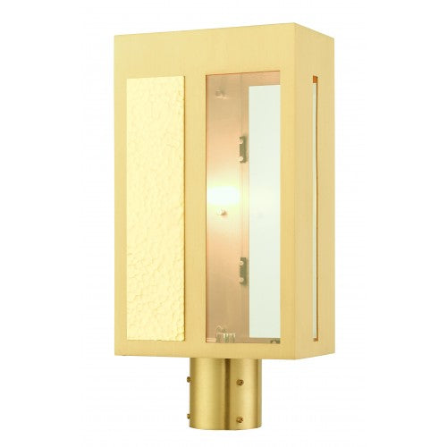 Antique Hardware 1 Light Satin Brass Outdoor Post Top Lantern Post