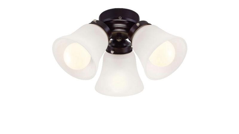 ##Antique Hardware## 3-Light Oiled Bronze White Glass LED