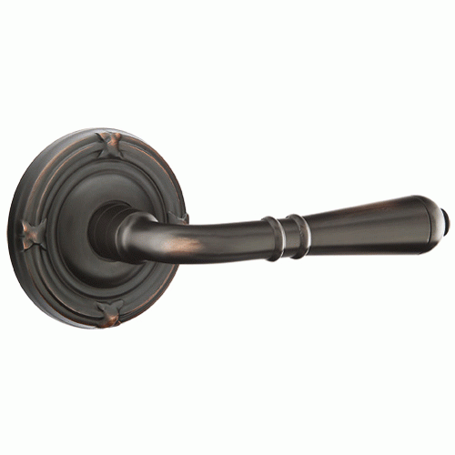 ##Antique Hardware## Emtek Solid Brass Turino Lever With Ribbon & Reed Rosette (Many Finishes Available)
