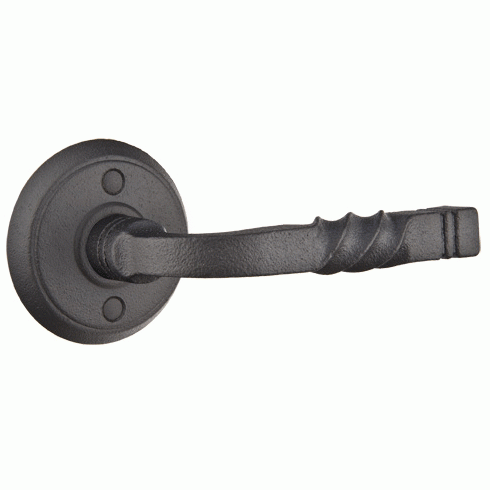 ##Antique Hardware## Emtek Wrought Steel San Carlos Lever With Disk Rosette