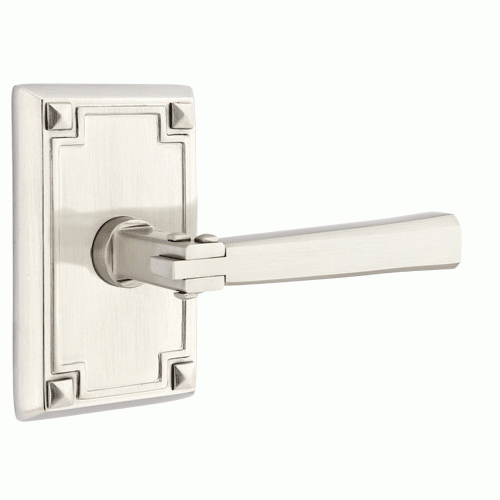 ##Antique Hardware## Arts & Crafts Lever With Rectangular Rosette (Several Finish Options)