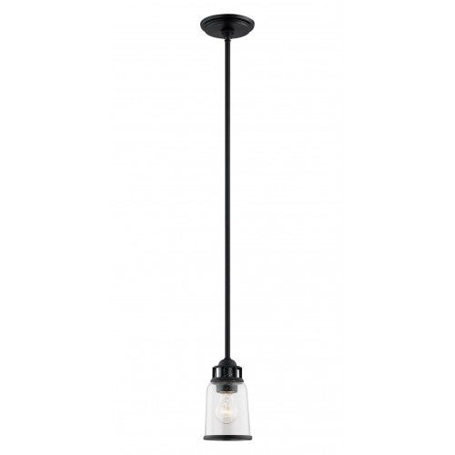 ##Antique Hardware## 1 Light Black Single Pendant