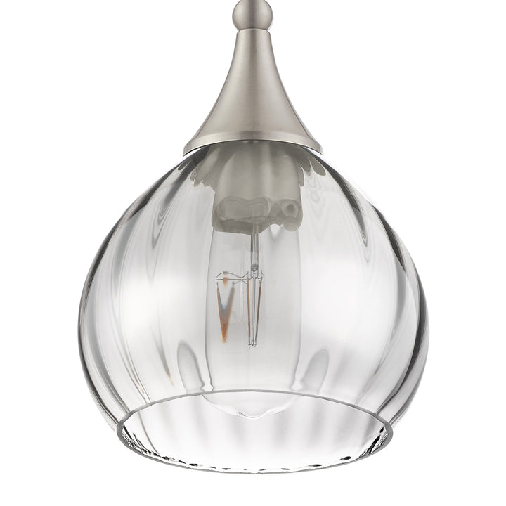 ##Antique Hardware## 1 Light Brushed Nickel Single Pendant
