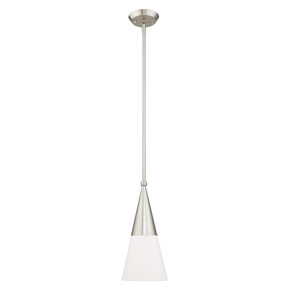 Antique Hardware 1 Light Brushed Nickel Single Pendant Pendant