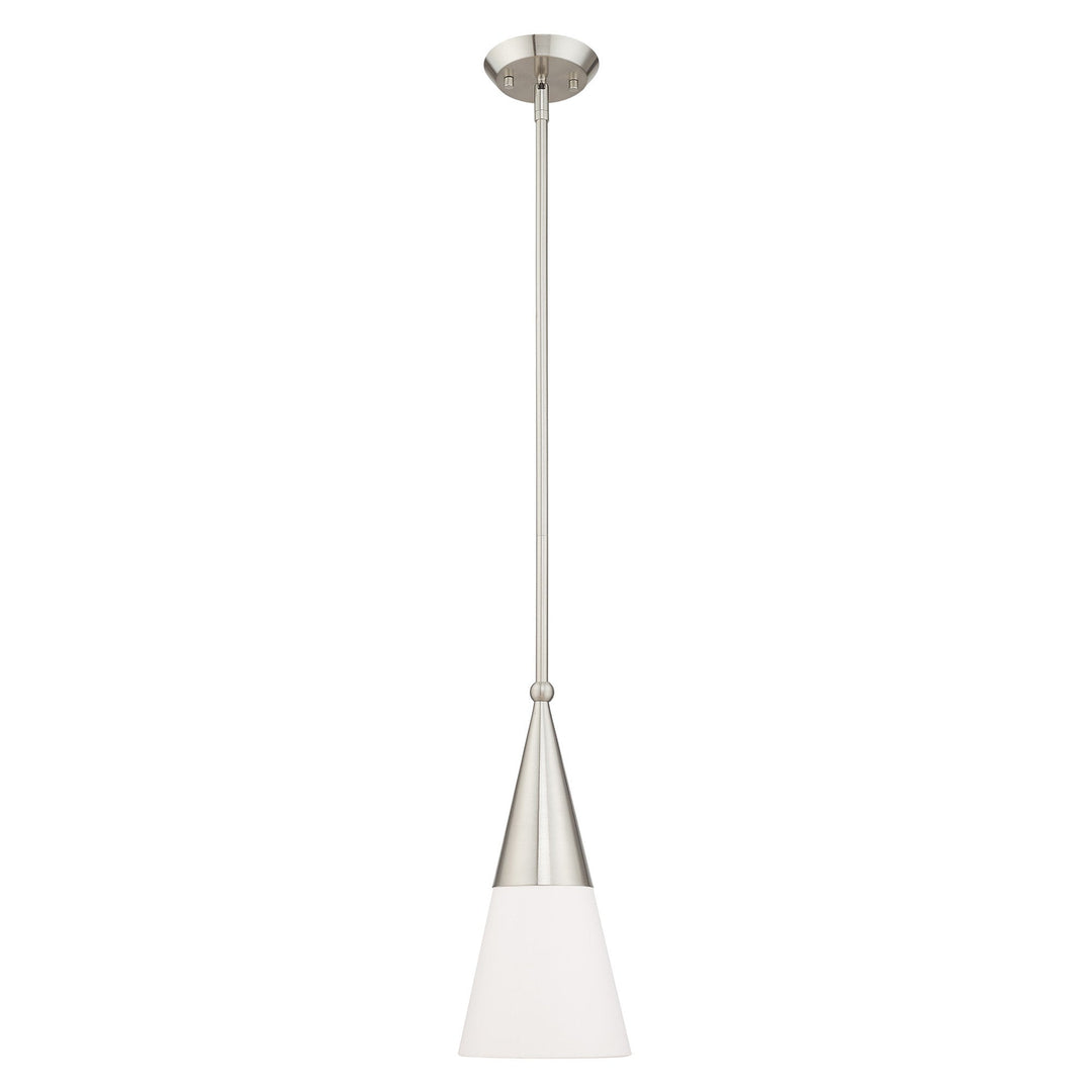 Antique Hardware 1 Light Brushed Nickel Single Pendant Pendant