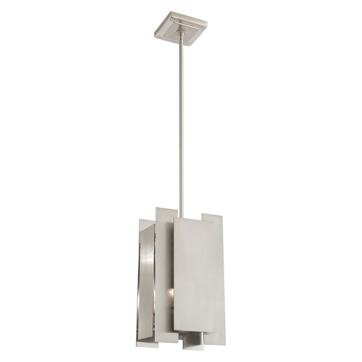 ##Antique Hardware## 1 Light Brushed Nickel Single Pendant