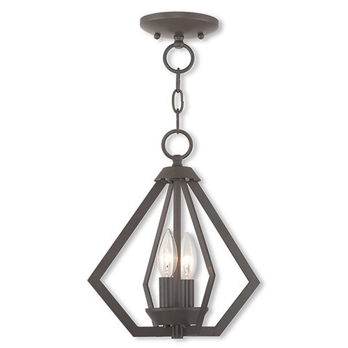 ##Antique Hardware## 2 Light Bronze Chandelier/Ceiling Mount