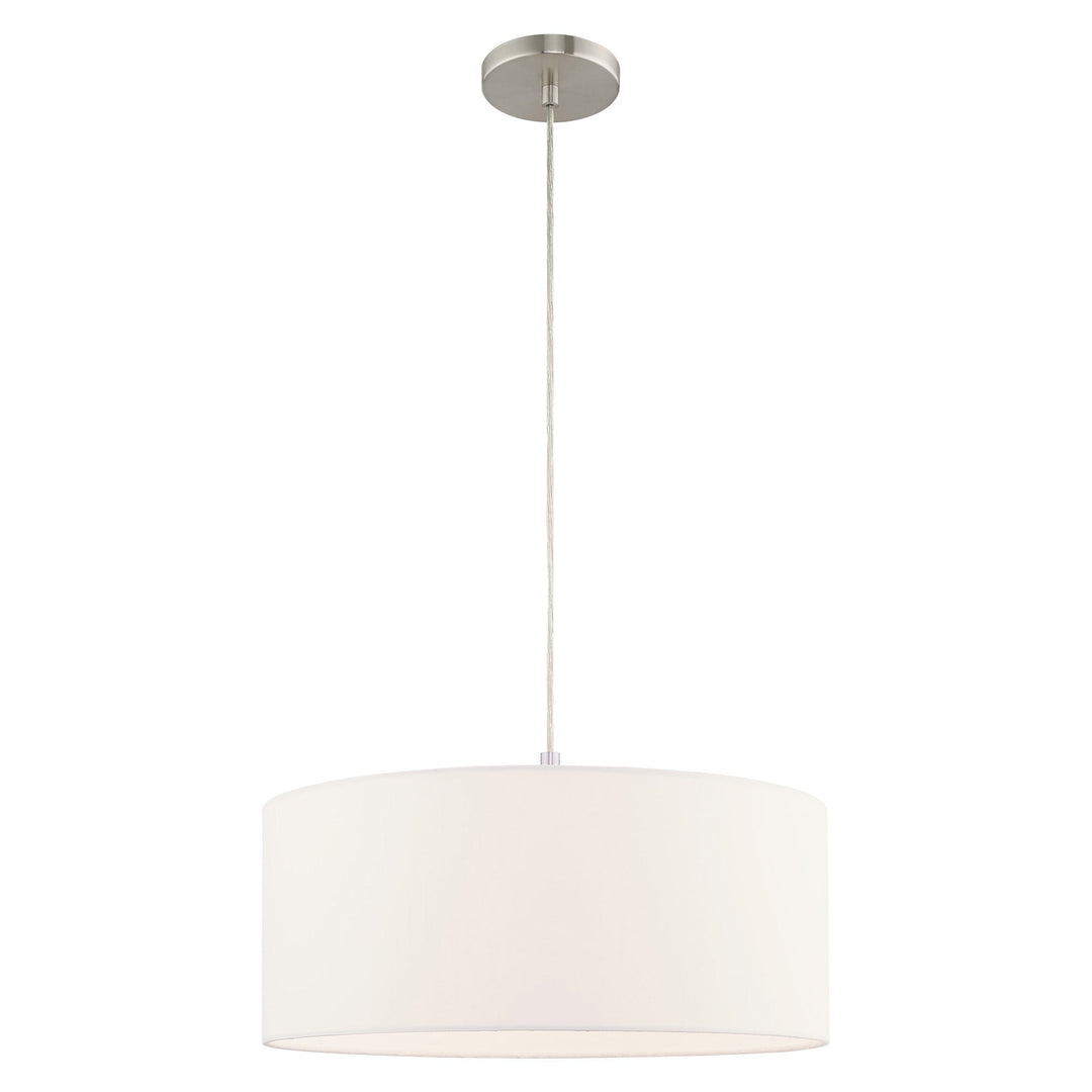 ##Antique Hardware## 1 Light Brushed Nickel Pendant Chandelier