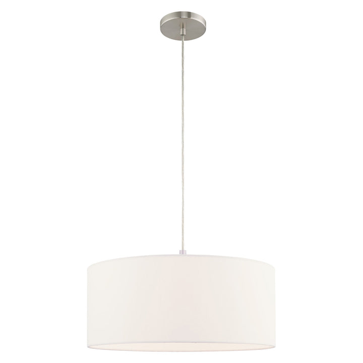 ##Antique Hardware## 1 Light Brushed Nickel Pendant Chandelier