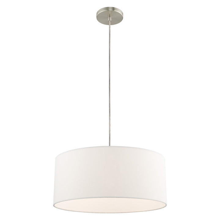 ##Antique Hardware## 1 Light Brushed Nickel Pendant Chandelier
