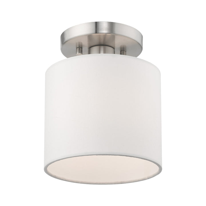 ##Antique Hardware## 1 Light Brushed Nickel Ceiling Mount